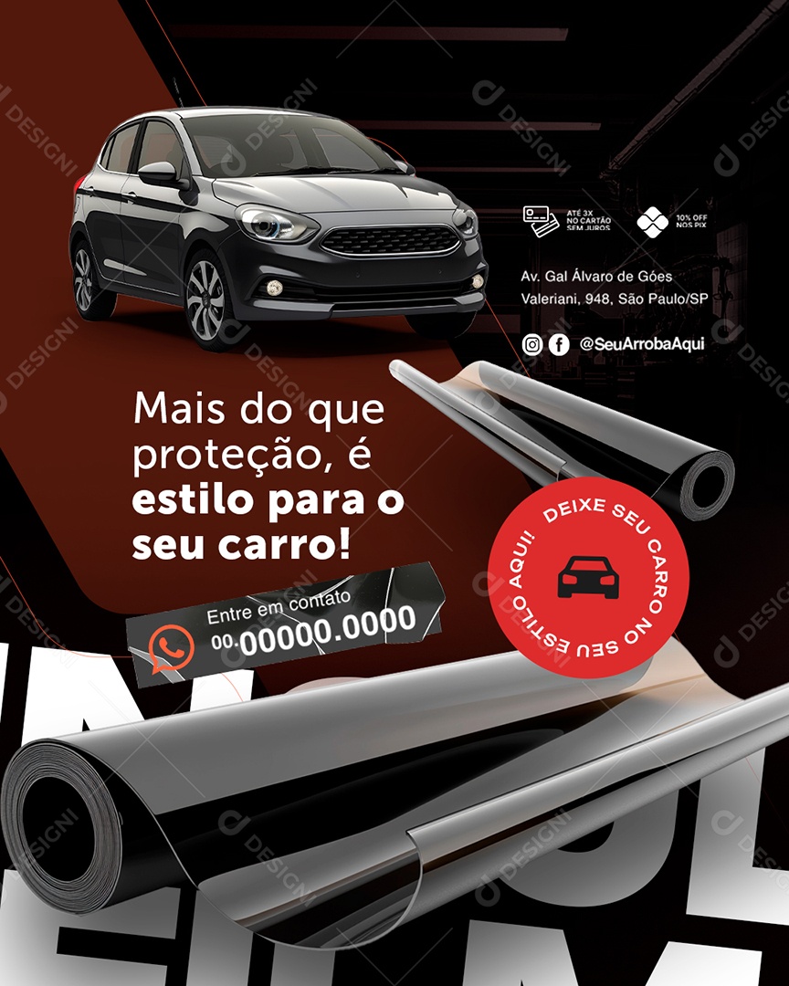 Películas Mais Do Que Proteção Social Media PSD Editável