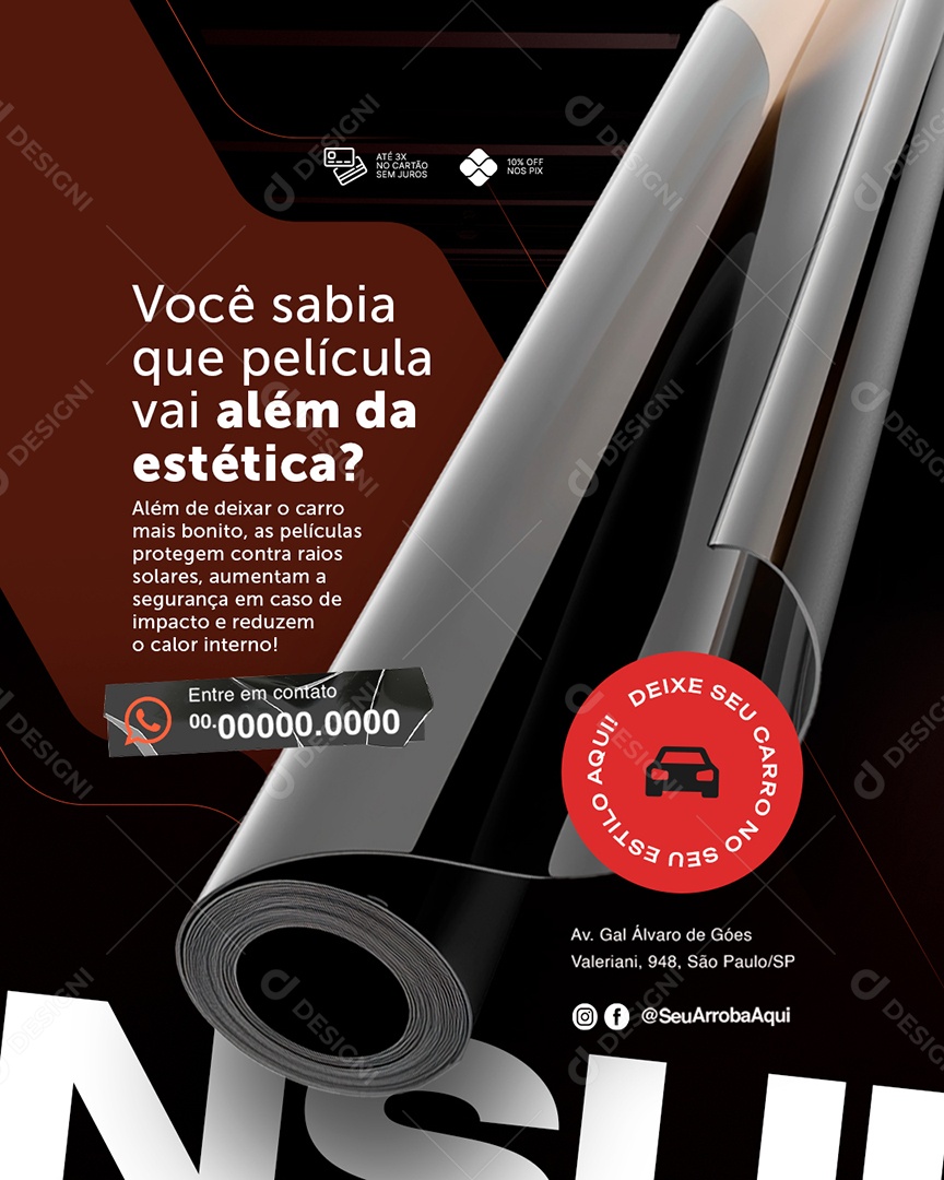 Películas Você Sabia Que Película Vai Além Social  Media PSD Editável