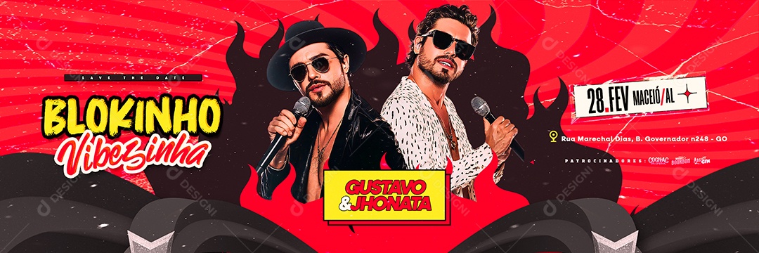 Carrossel Flyer Carnaval Blokinho Vibezinha Social Media PSD Editável