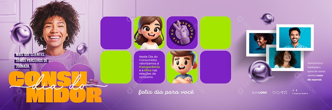 Carrossel Dia do Consumidor 15 de Março Social Media PSD Editável