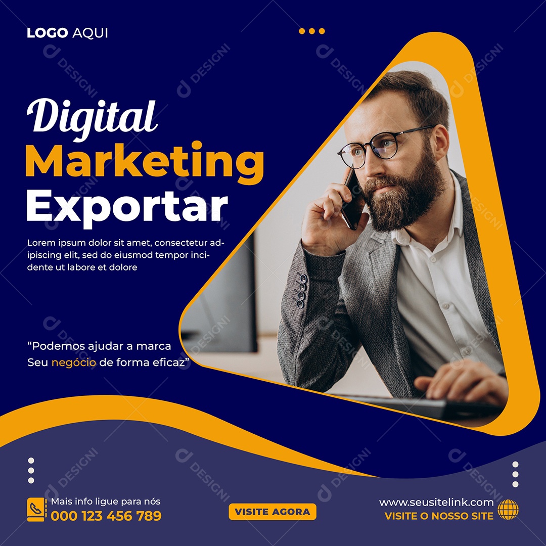 Agência de Publicidade Digital Social Media PSD Editável