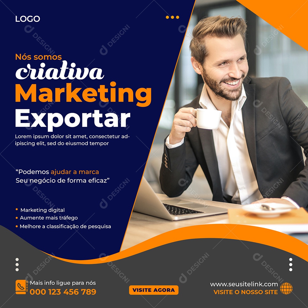 Agência de Publicidade Nós Somos Criativos Social Media PSD Editável