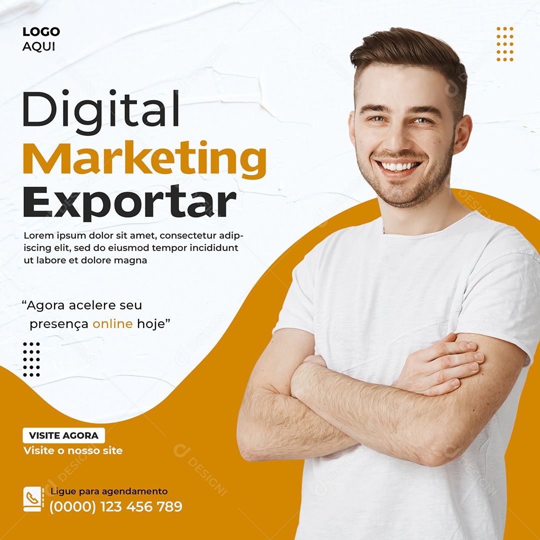 Agência de Marketing Social Media PSD Editável