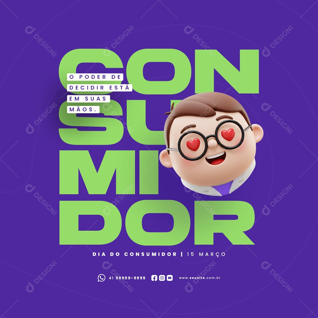 Dia do Consumidor 15 de Março Social Media PSD Editável