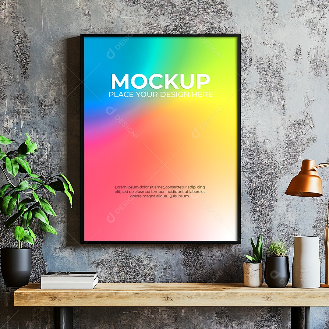 Quadro Mockup PSD Editável
