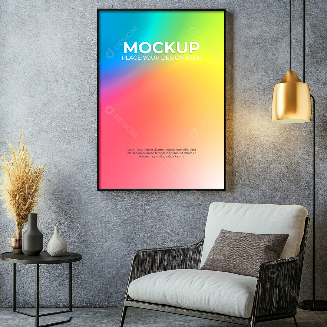 Quadro Mockup PSD Editável
