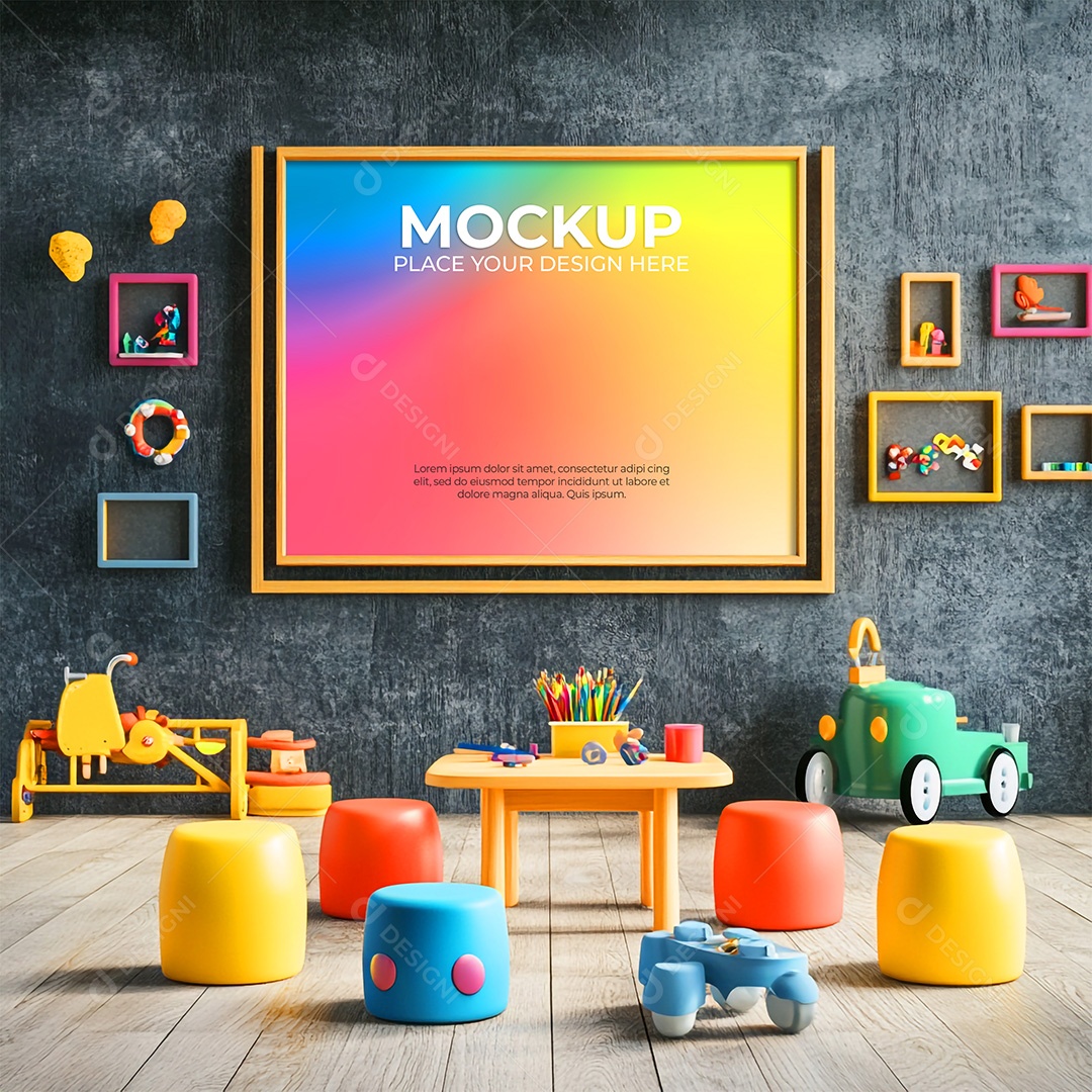 Quadro Mockup PSD Editável