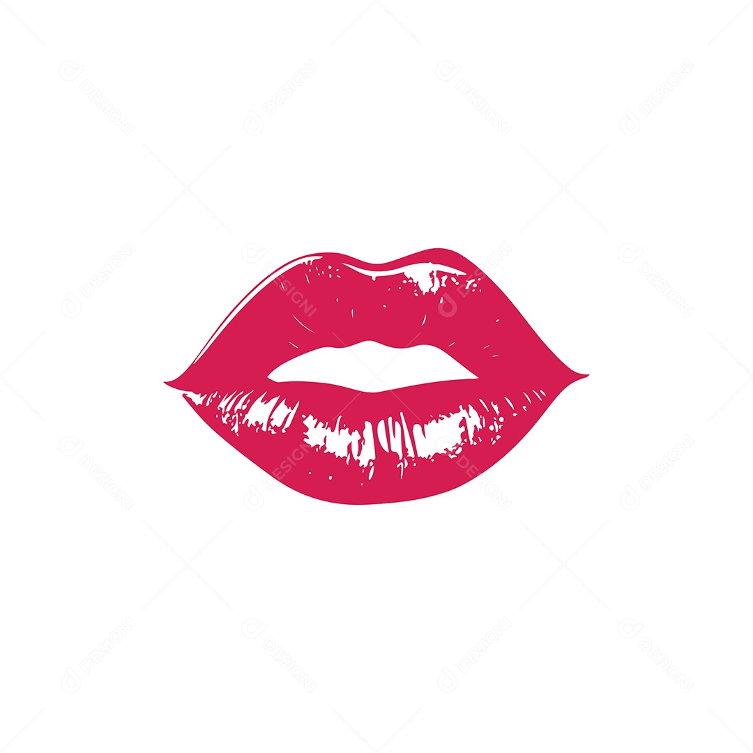 Ícone de Lábios Ilustração Vetor EPS