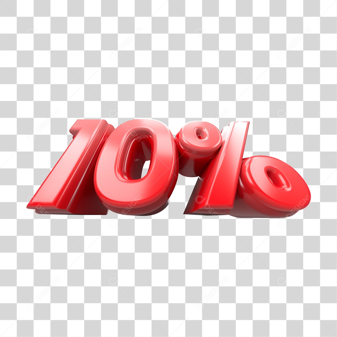 Número de Desconto 10% PNG Transparente