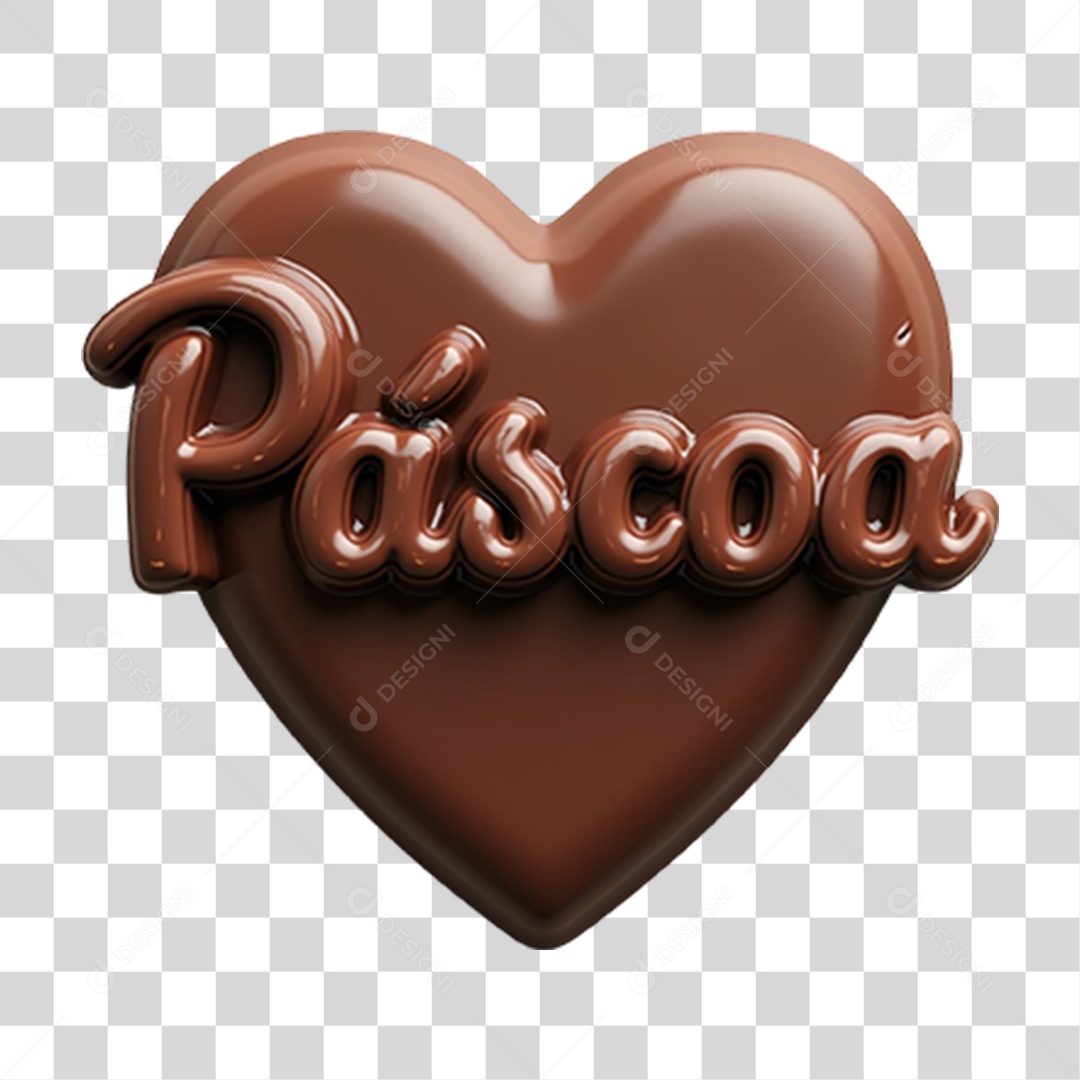 Selo 3D Páscoa PNG Transparente