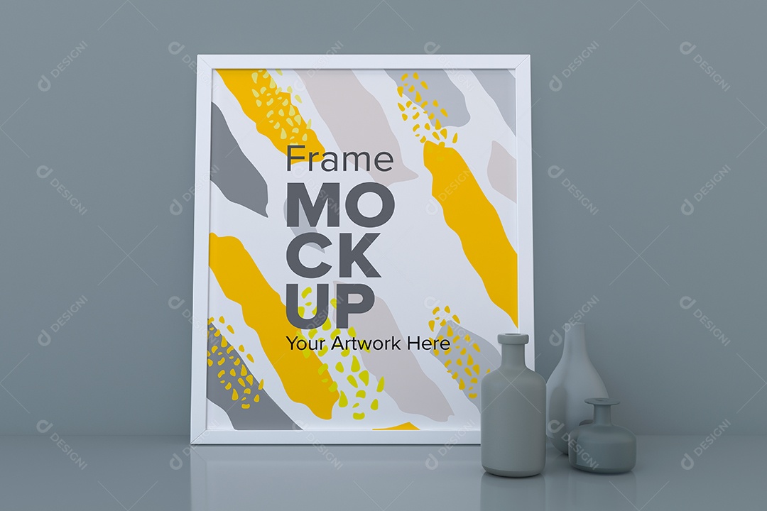 Moldura de Quadro Mockup PSD Editável