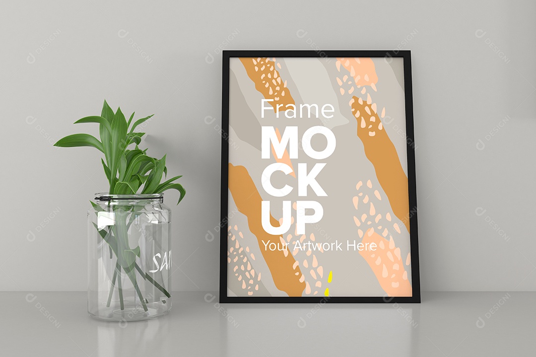 Moldura de Quadro Mockup PSD Editável