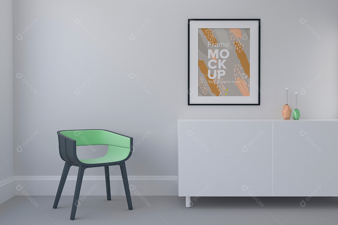 Moldura de Quadro Mockup PSD