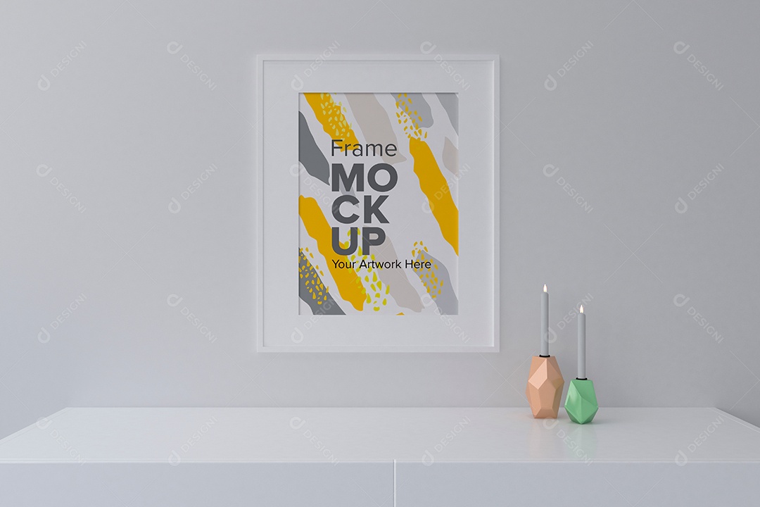 Moldura de Quadro Mockup PSD