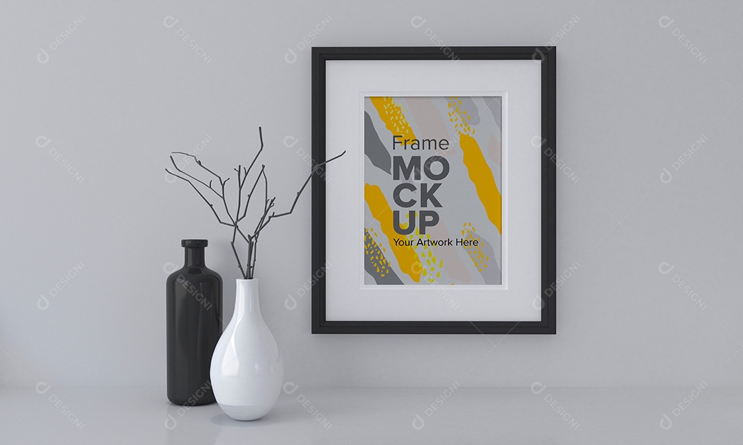 Moldura de Quadro Mockup PSD