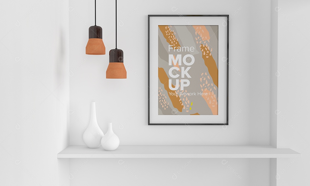 Moldura de Quadro Mockup PSD