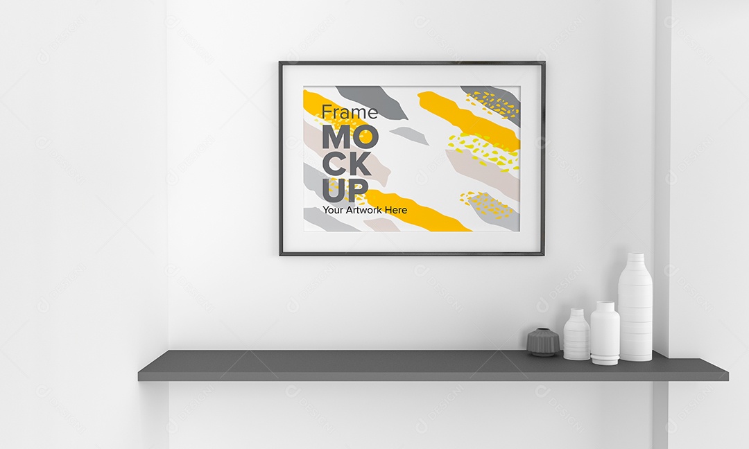 Moldura de Quadro Mockup PSD