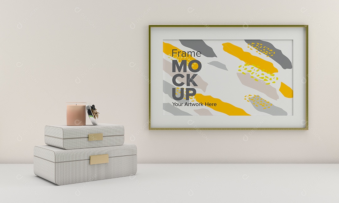 Moldura de Quadro Mockup PSD