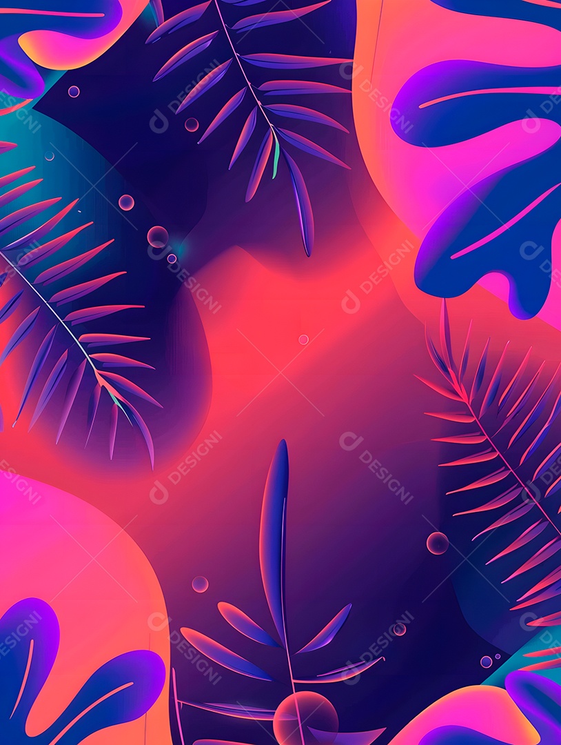 Imagens de fundo de verão folhas tropicais garças