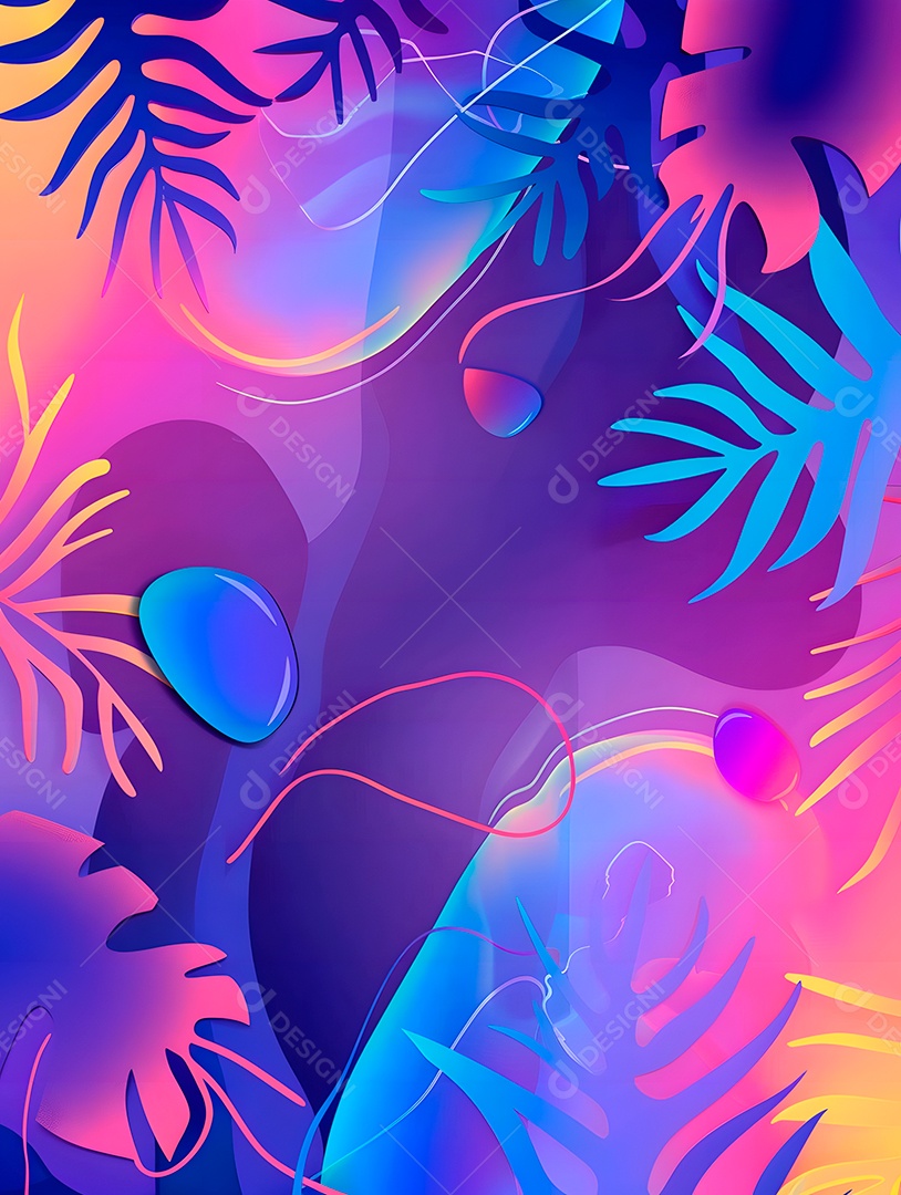 Imagens de fundo de verão folhas tropicais garças