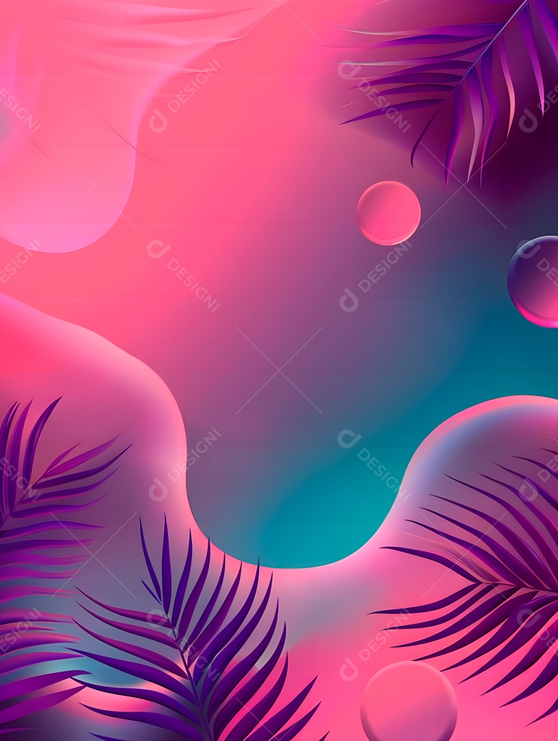 Imagens de fundo de folhas tropicais garças geom