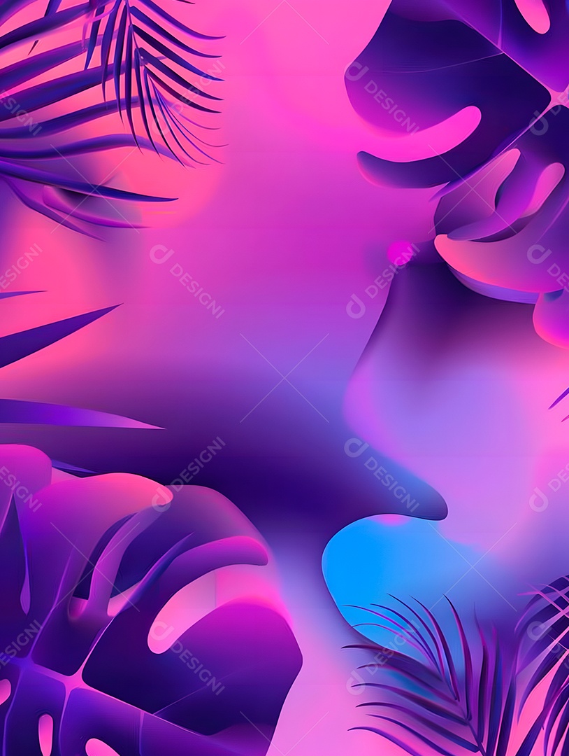 Imagens de fundo de folhas tropicais garças geom