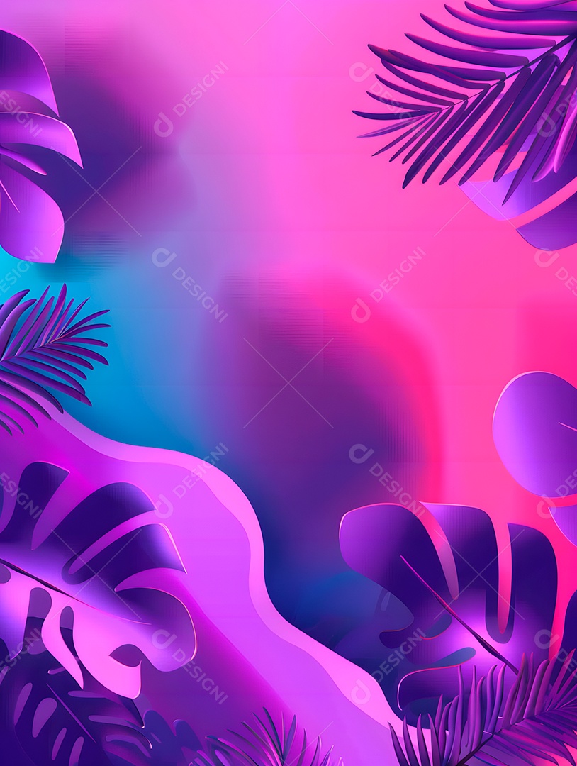 Imagens de fundo de folhas tropicais garças geom