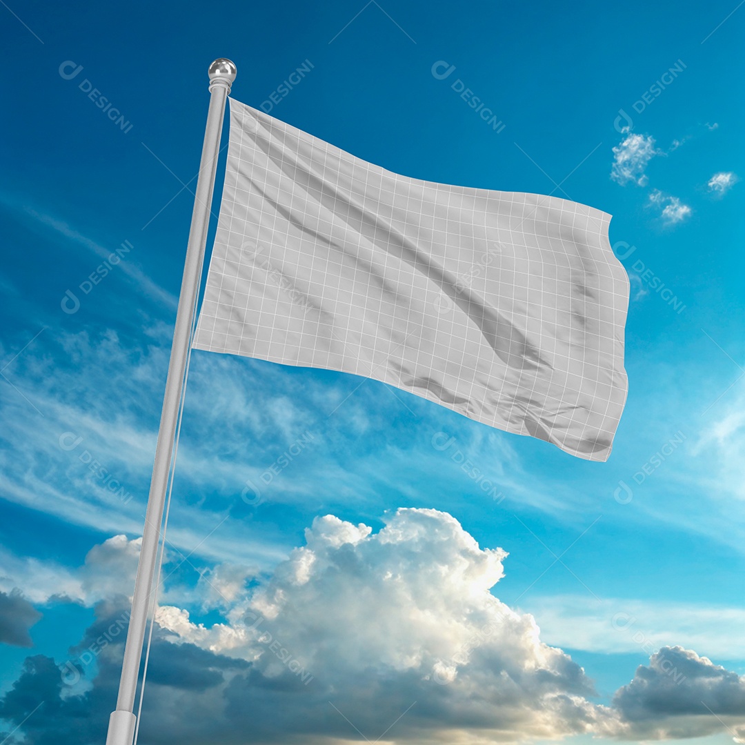 Bandeira Mockup PSD Editável