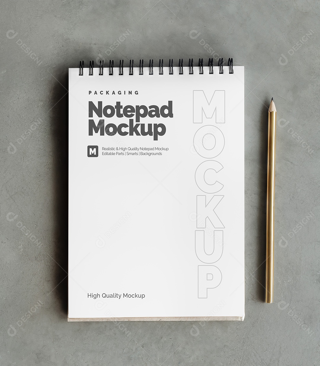 Mockup de Caderno PSD Editável