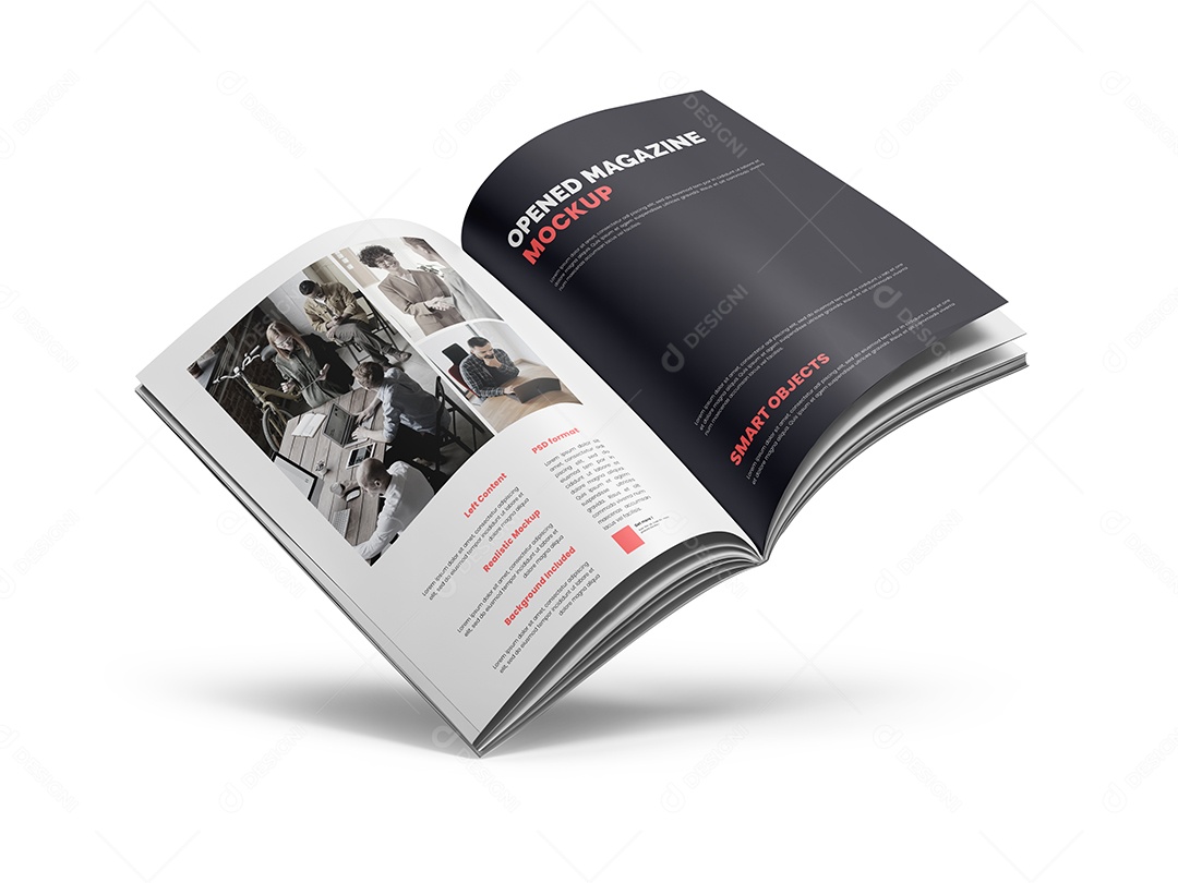 Mockup Revista PSD Editável