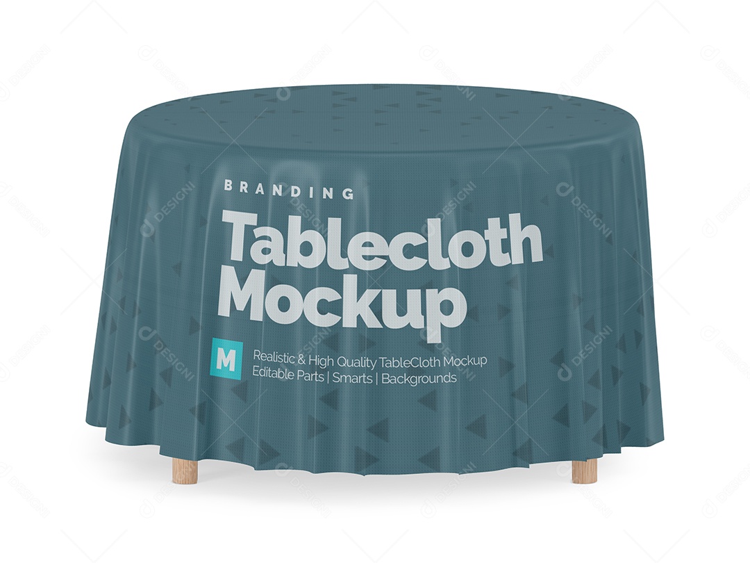 Mockup Toalha de Mesa Mockup PSD Editável