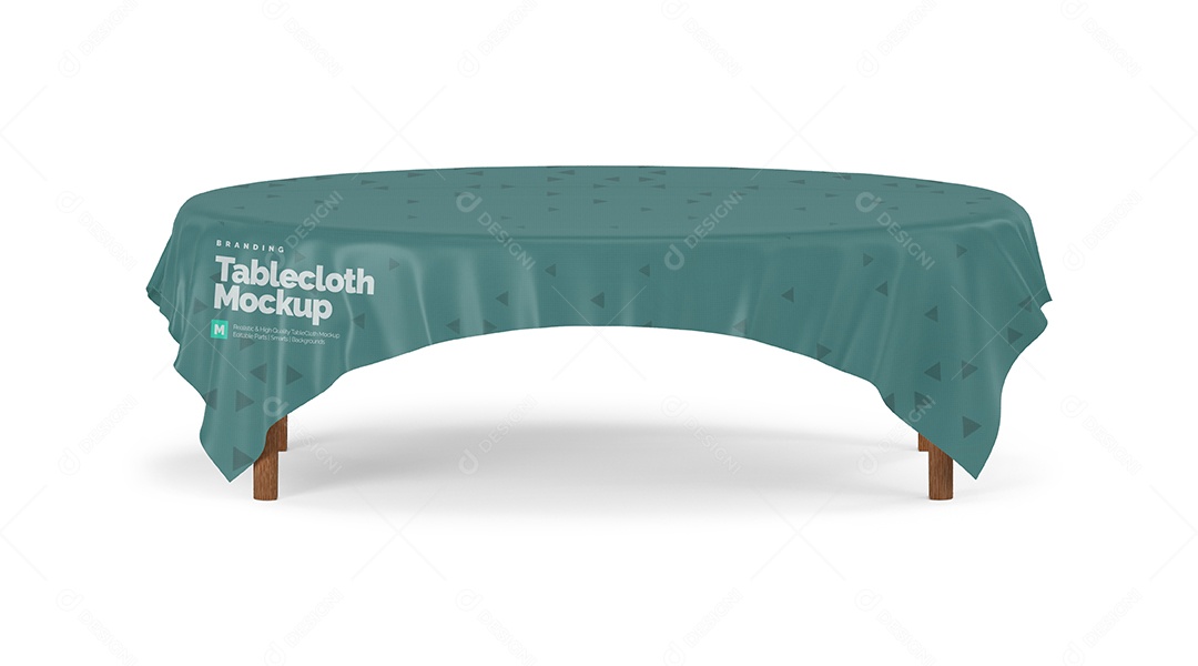 Mockup Toalha de Mesa Mockup PSD Editável