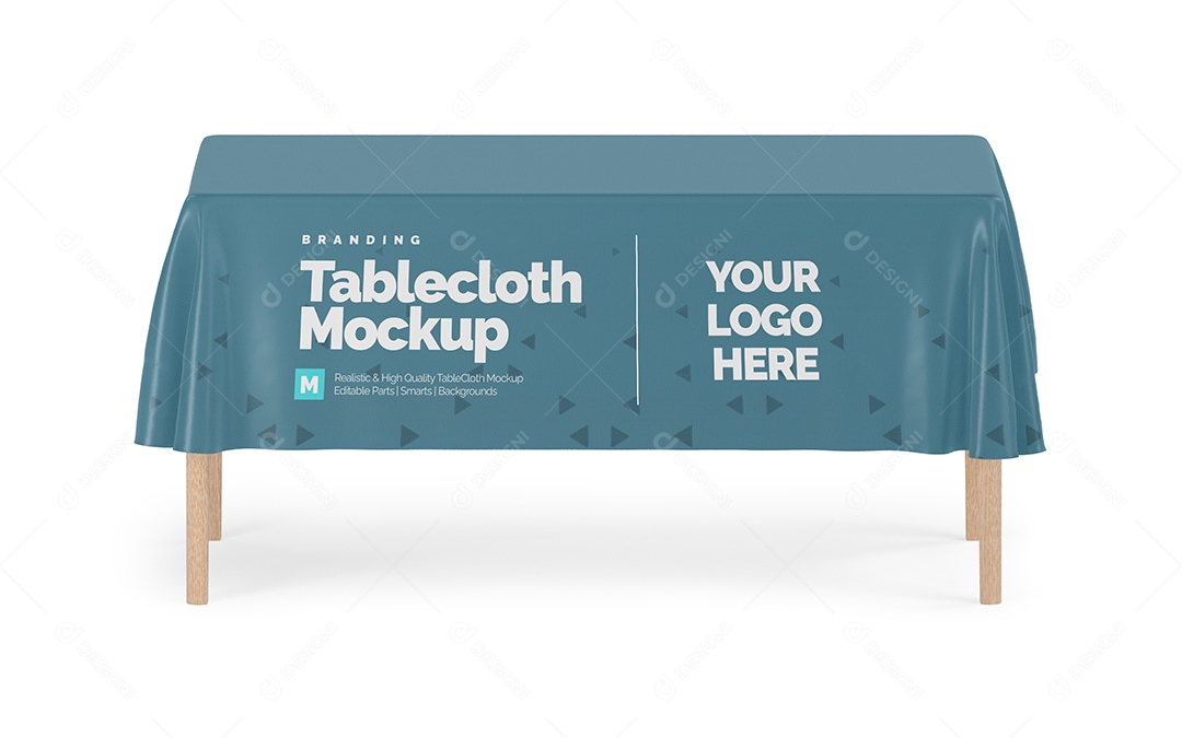 Mockup Toalha de Mesa Mockup PSD Editável