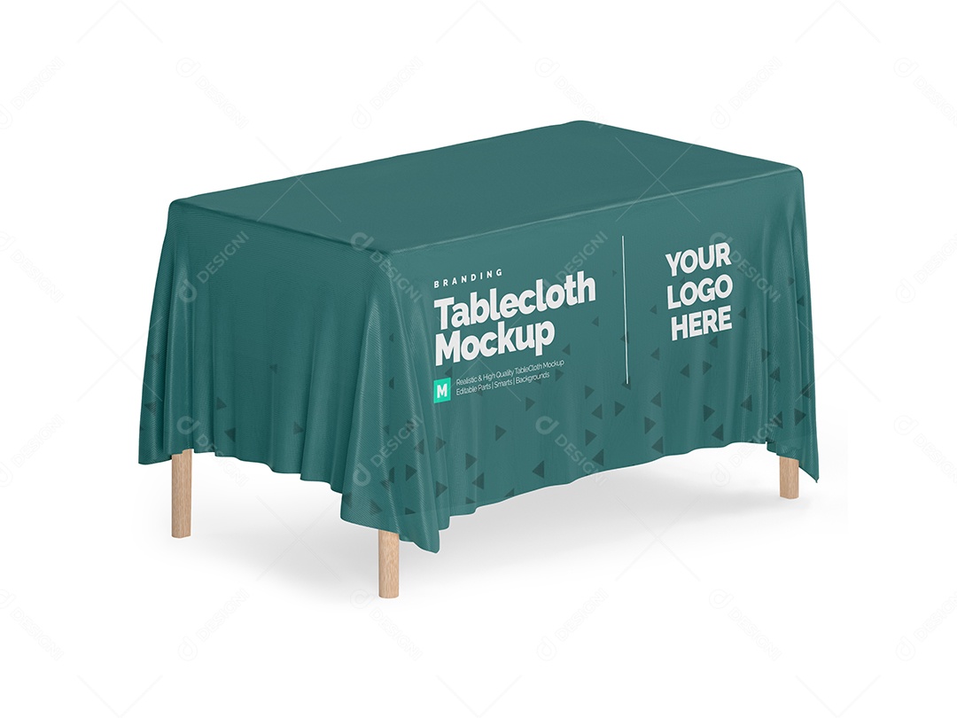 Mockup Toalha de Mesa Mockup PSD Editável