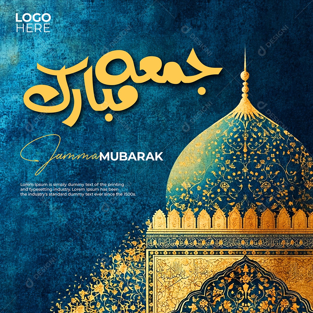 Jummah Murabak Sexta Feira Abençoada Social Media PSD Editável