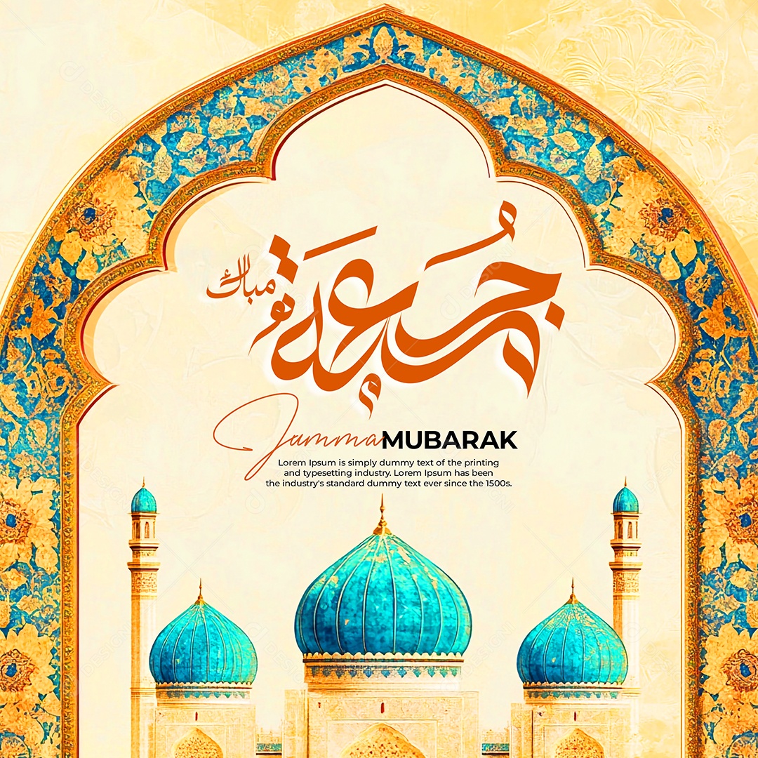 Jummah Murabak Sexta Feira Abençoada Social Media PSD Editável