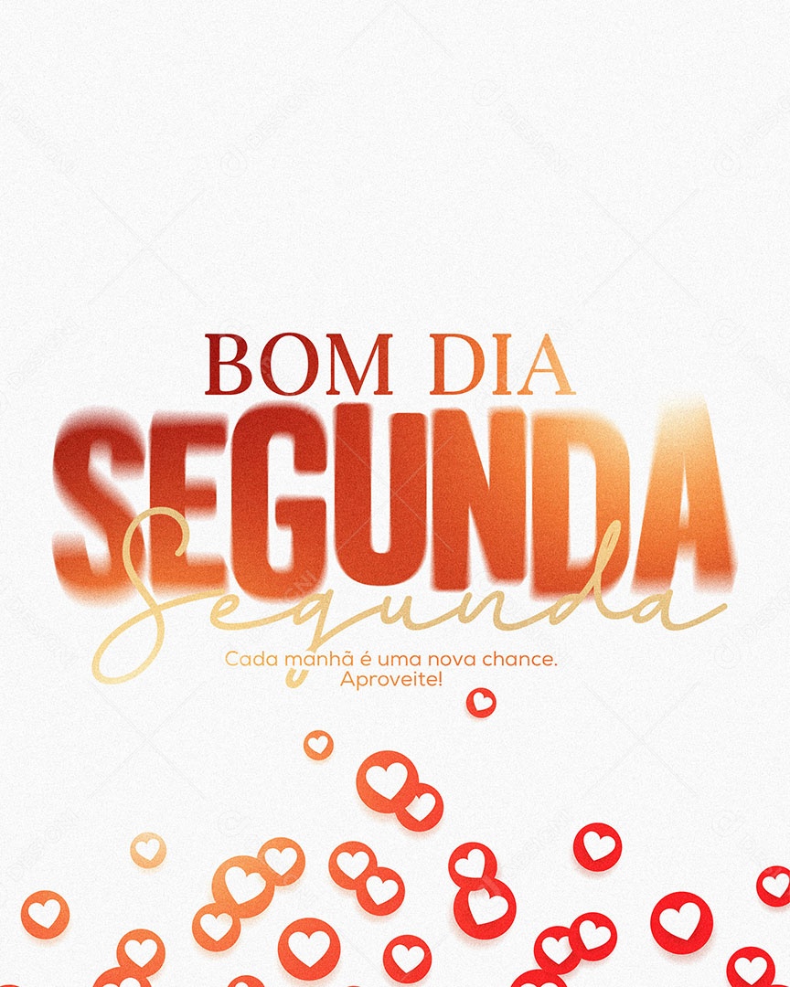 Bom Dia Segunda Feira Social Media PSD Editável