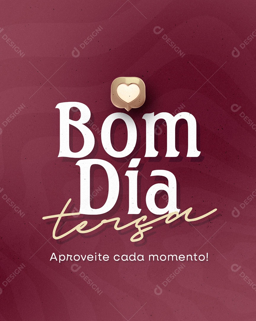Bom Dia Terça Feira Social Media PSD Editável