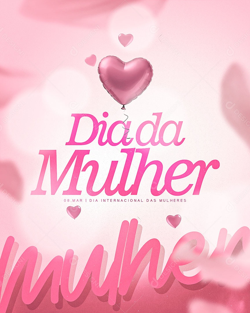 Dia Internacional Das Mulheres 08 de Março Social Media PSD Editável
