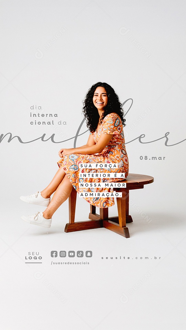 Story Dia Internacional Da Mulher 08 de Março Social Media PSD Editável