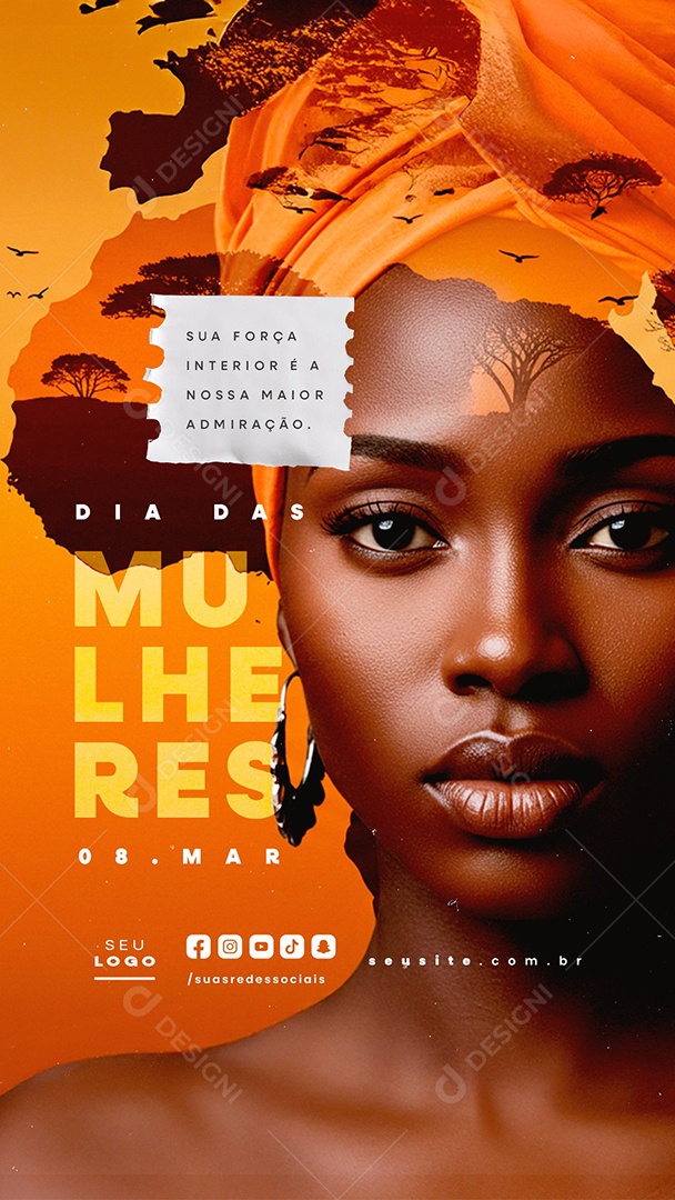 Story Dia Das Mulheres 08 de Março Social Media PSD Editável
