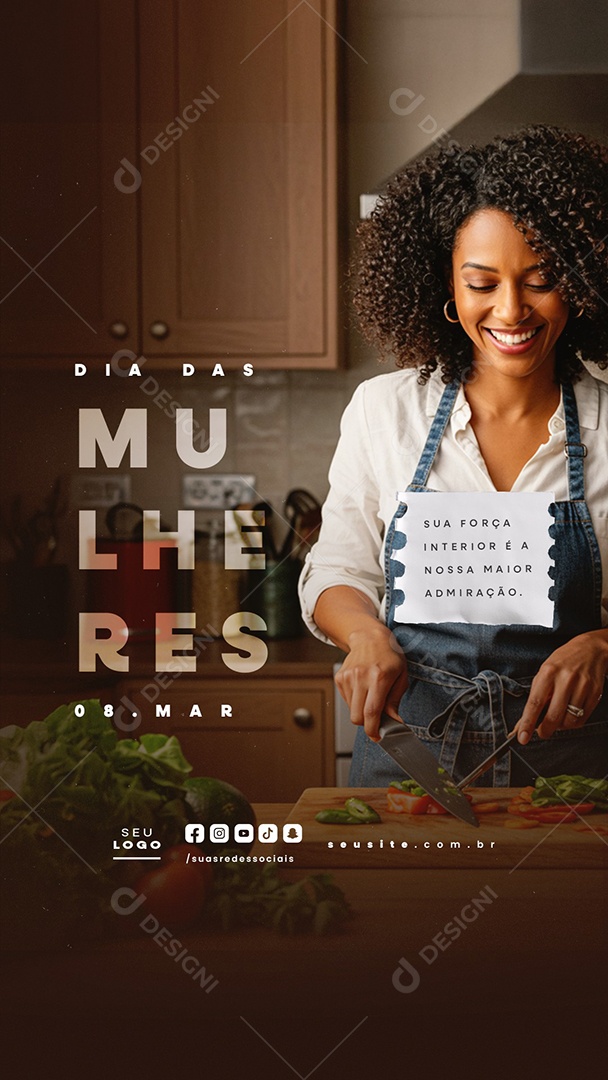 Story Dia Das Mulheres 08 de Março Social Media PSD Editável