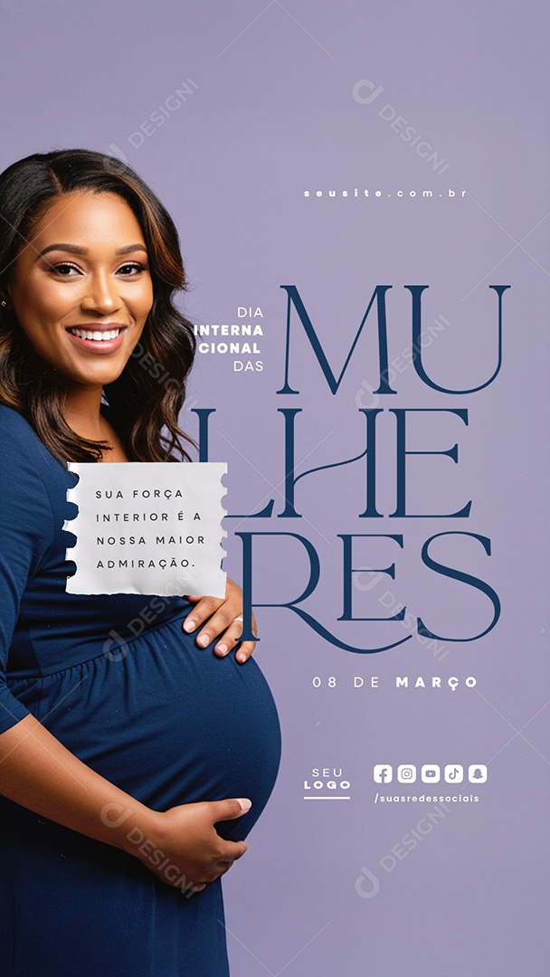 Story Dia Internacional Das Mulheres 08 de Março Social Media PSD Editável