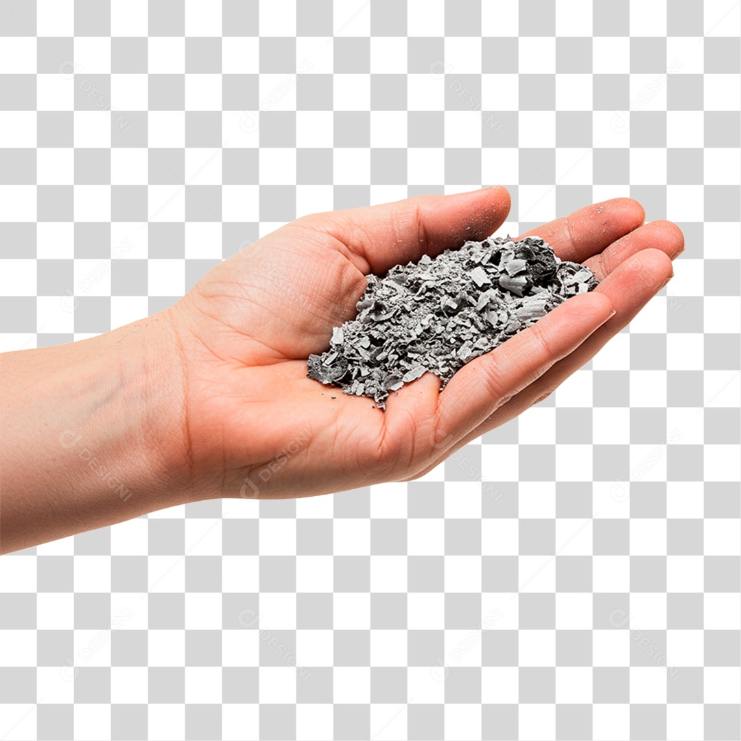 Mão com Terra PNG Transparente