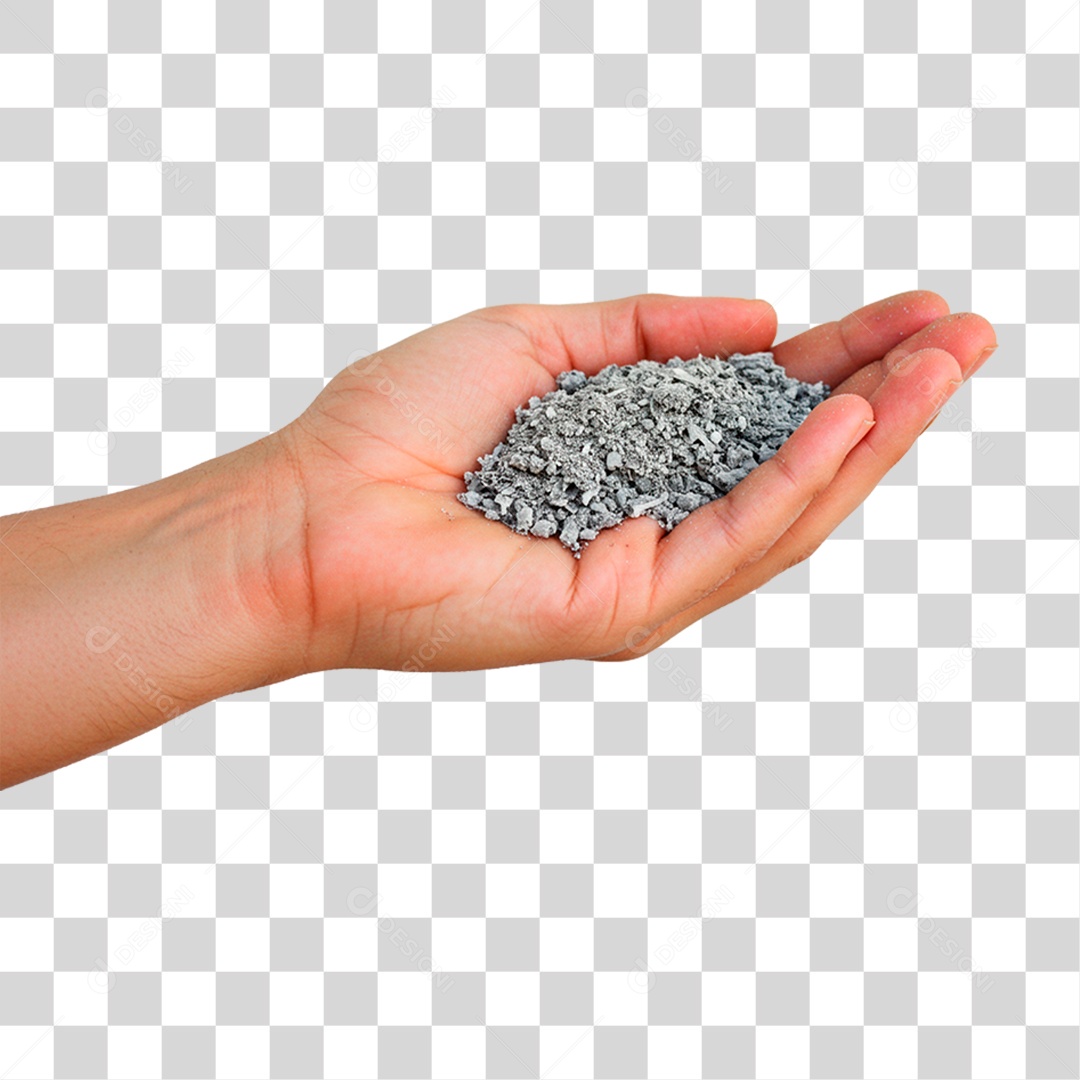 Mão com Terra PNG Transparente