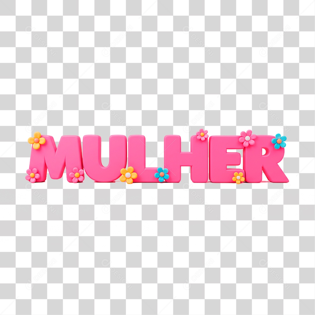 Selo 3D Mulher PNG Transparente