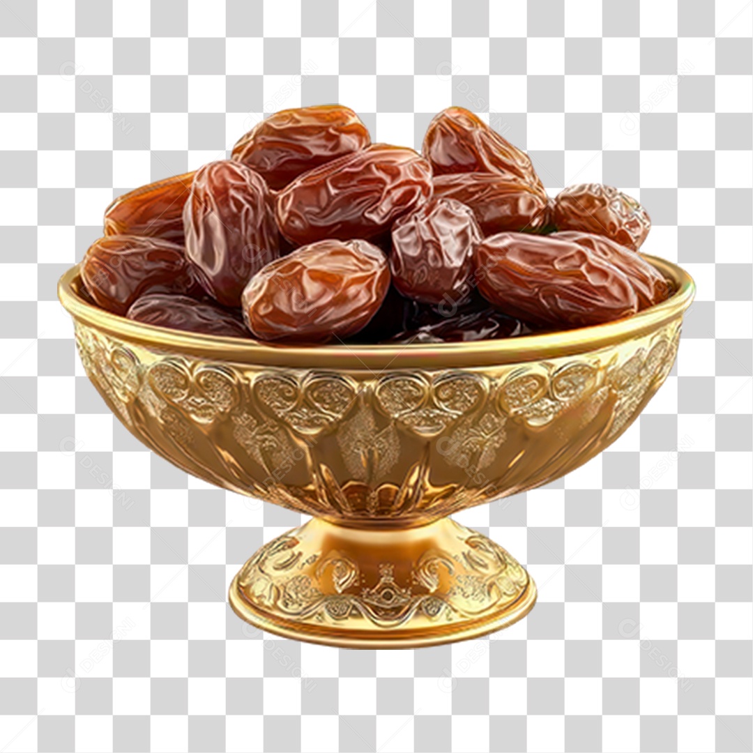 Tigela de Tâmaras PNG Transparente