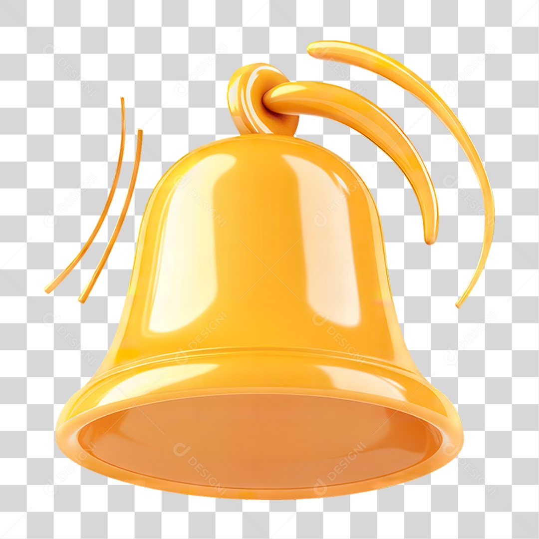 Sino Dourado PNG Transparente