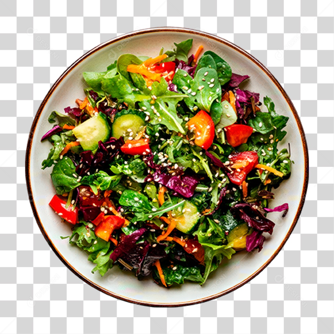 Prato de Salada PNG Transparente