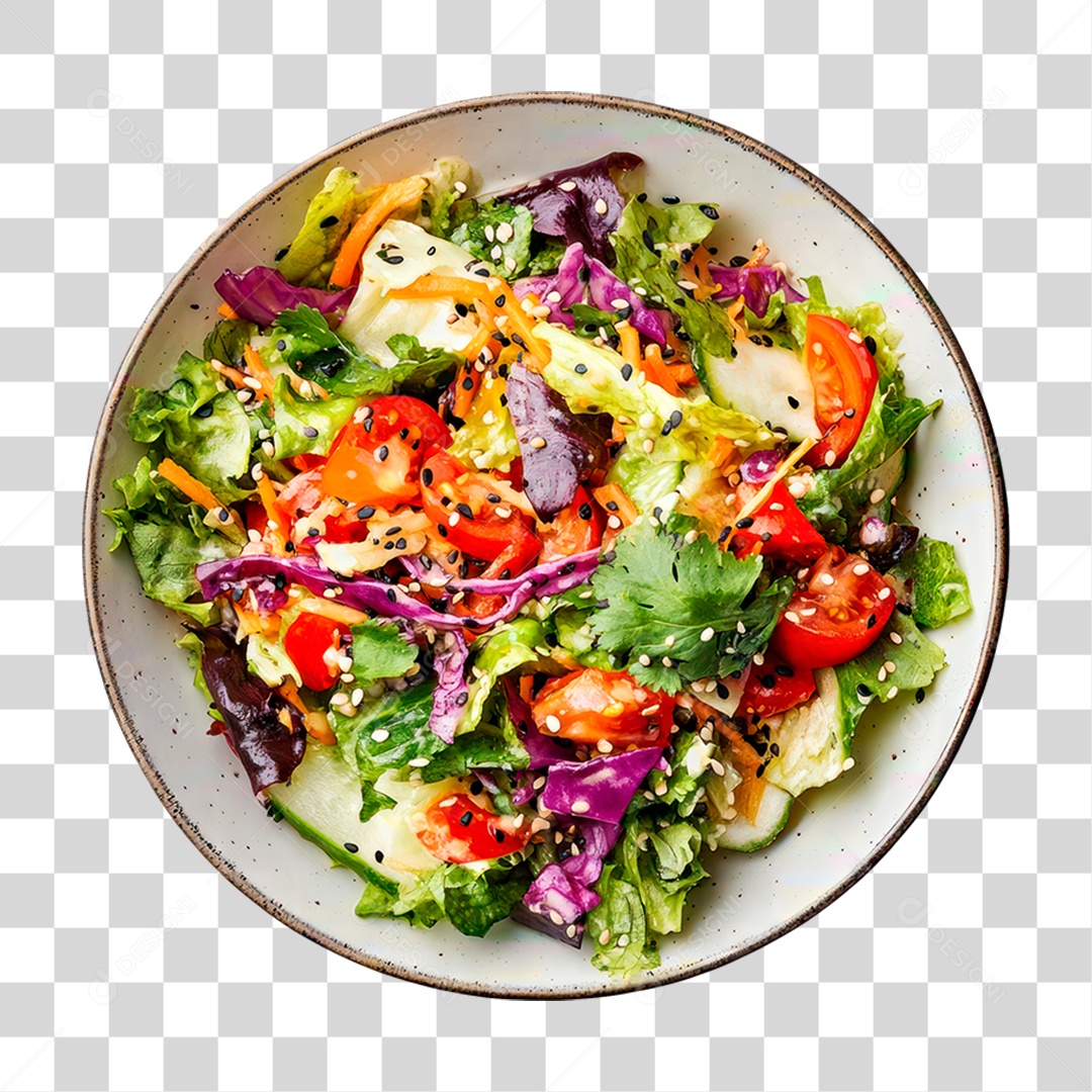 Prato de Salada PNG Transparente